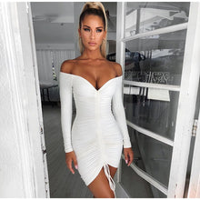 Load image into Gallery viewer, DEFINE SNATCHED mini dress - White