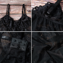 Load image into Gallery viewer, LOVE TO TEASE bodysuit - Black